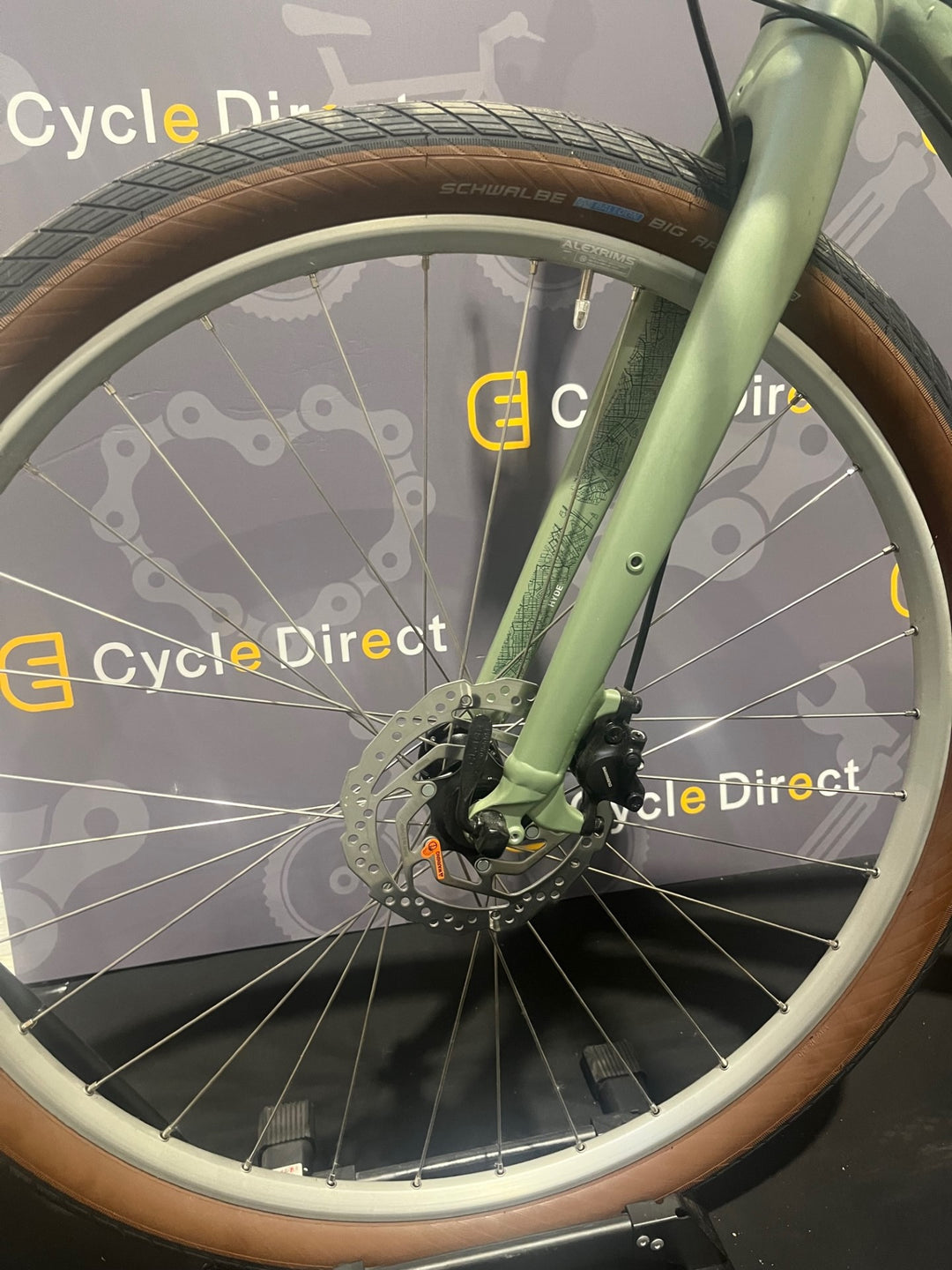 2022 Cube Hyde Hybrid Bike Green Small