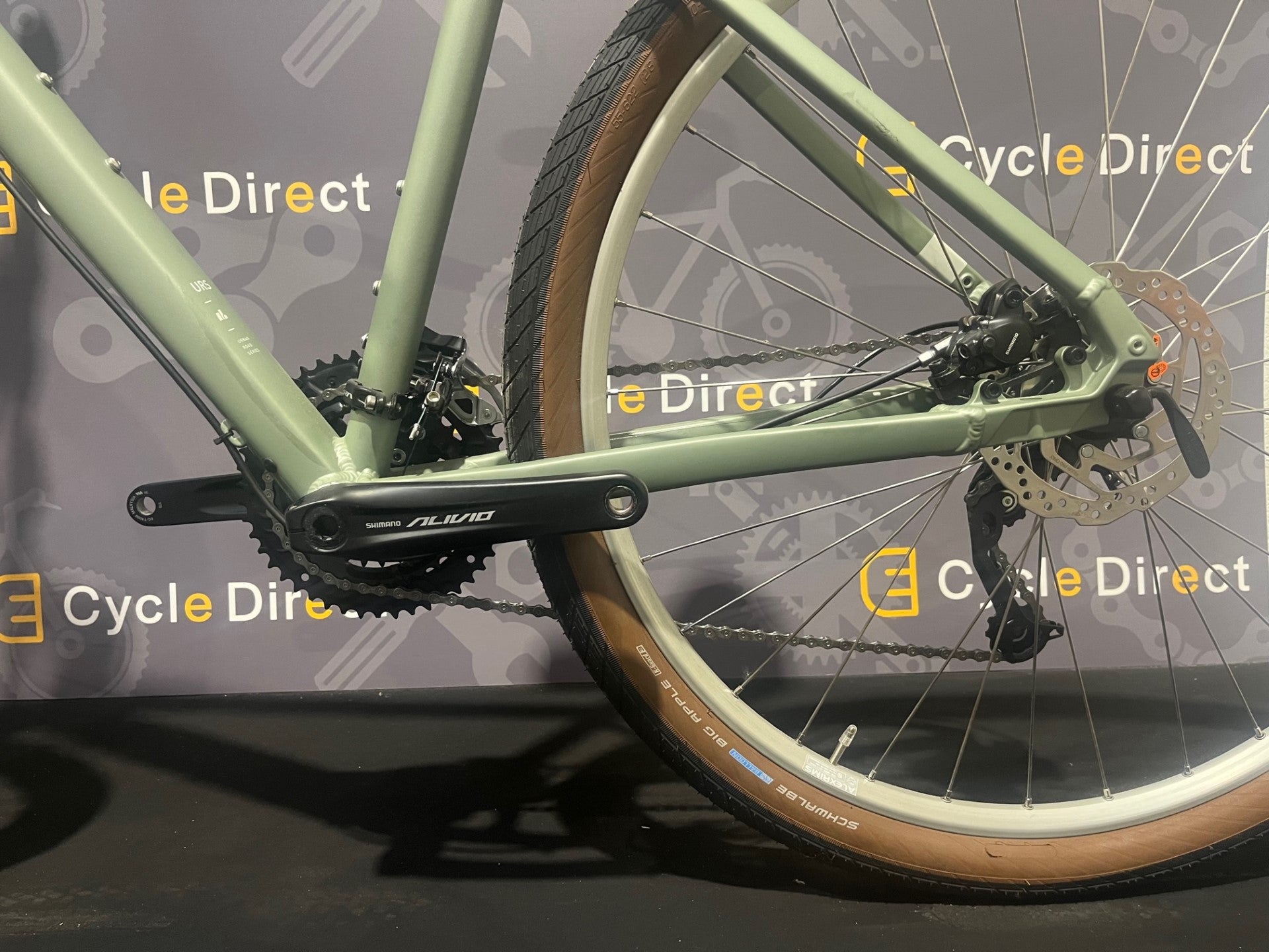 2022 Cube Hyde Hybrid Bike Green Small