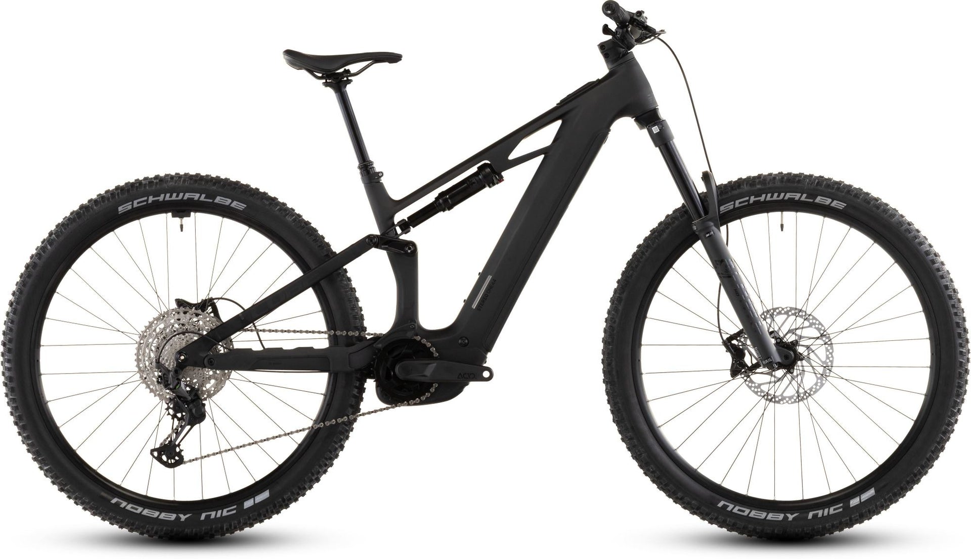 Almost Perfect 2026 Cube Stereo Hybrid ONE44 HPC Race 800 Electric Full Suspension Mountain Bike In Blackline Large Frame