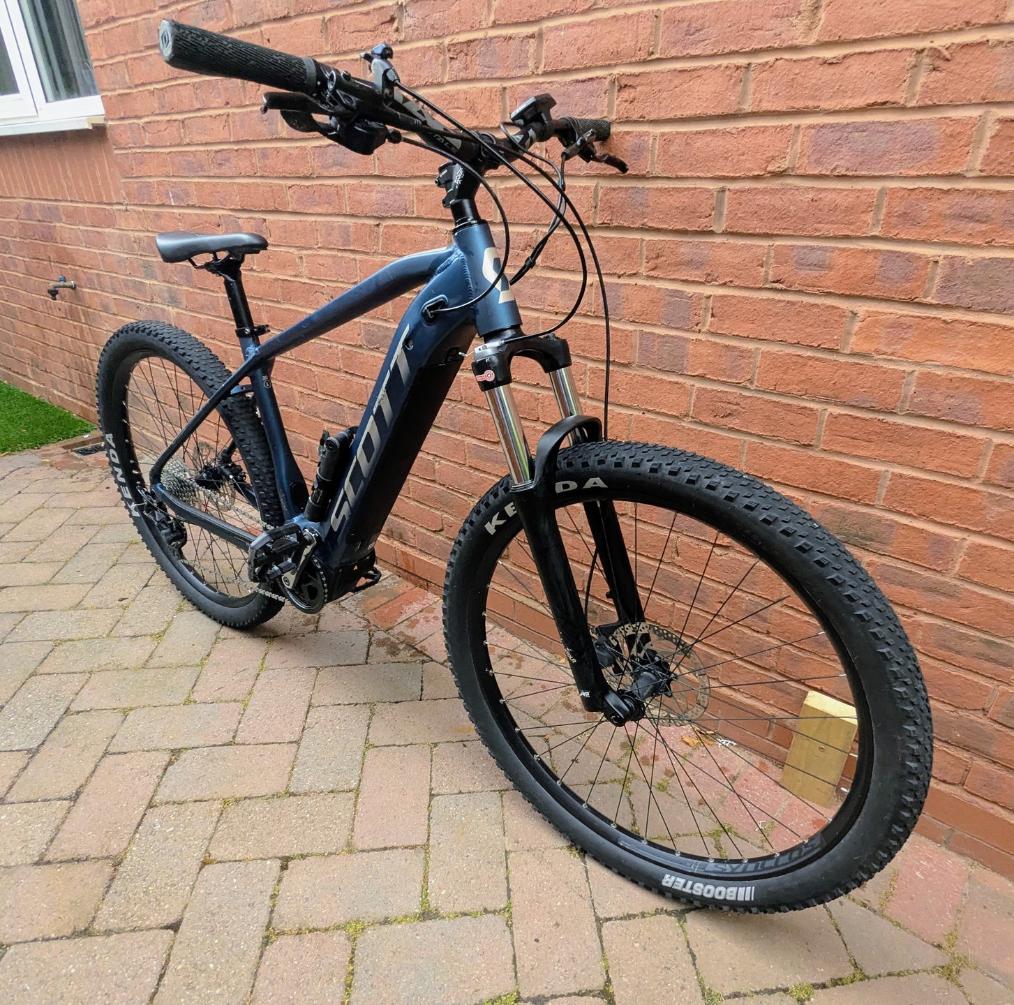 Pre-Owned 2022 Scott Aspect eRide 930 Electric Hardtail Mountain Bike In Blue Large Frame