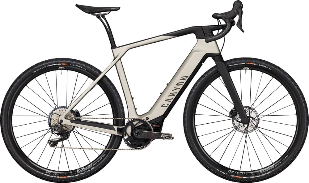 Pre-Owned 2021 Canyon Grail:ON CF 7 Electric Gravel Bike In Cloud Grey Medium Frame