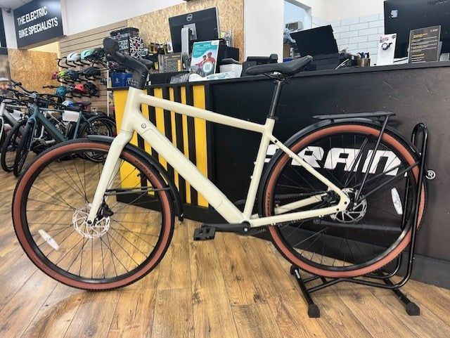 2025 Estarli E28.X 2 Speed Auto Pro Crossbar Electric Bike In Pistachio White