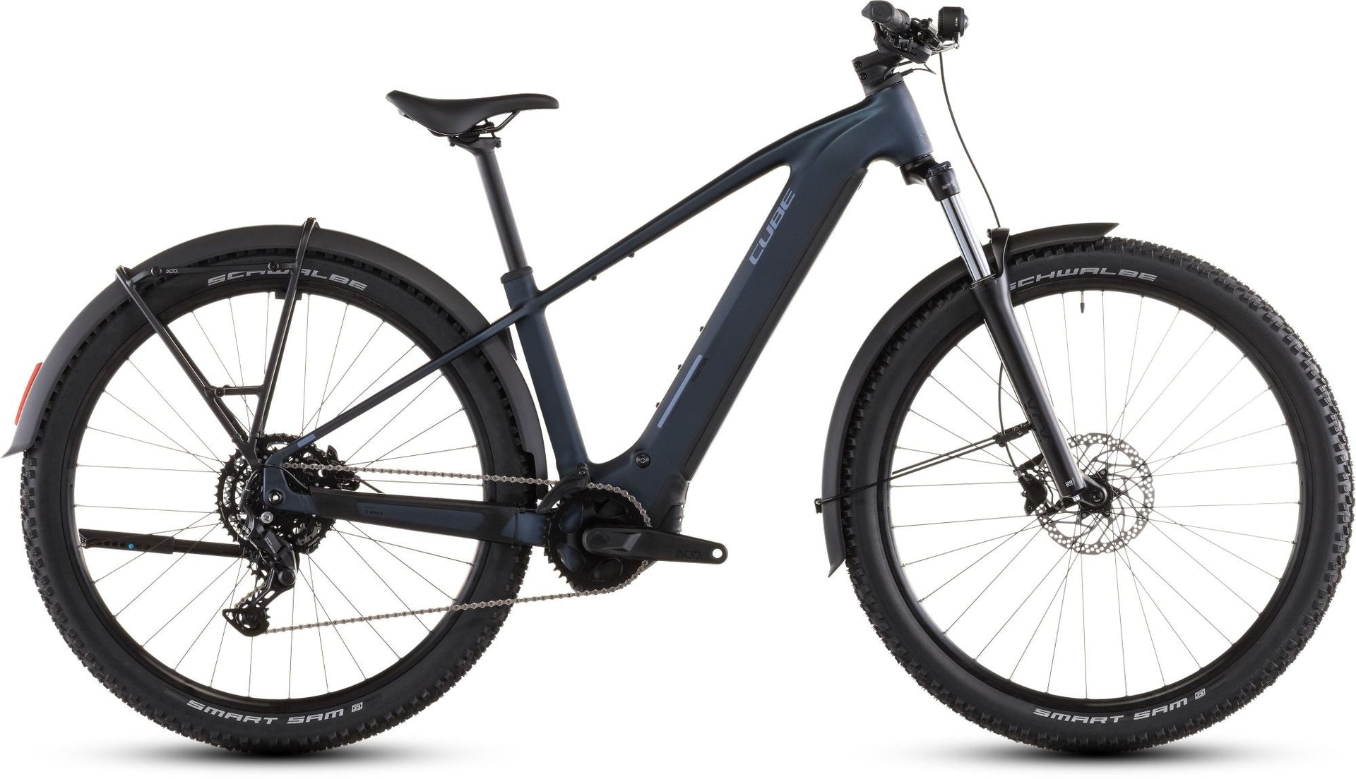 Almost Perfect 2026 Cube Reaction Hybrid Performance 600 Electric Hardtail Mountain Bike In Indigo Blue & Reflex Medium Frame