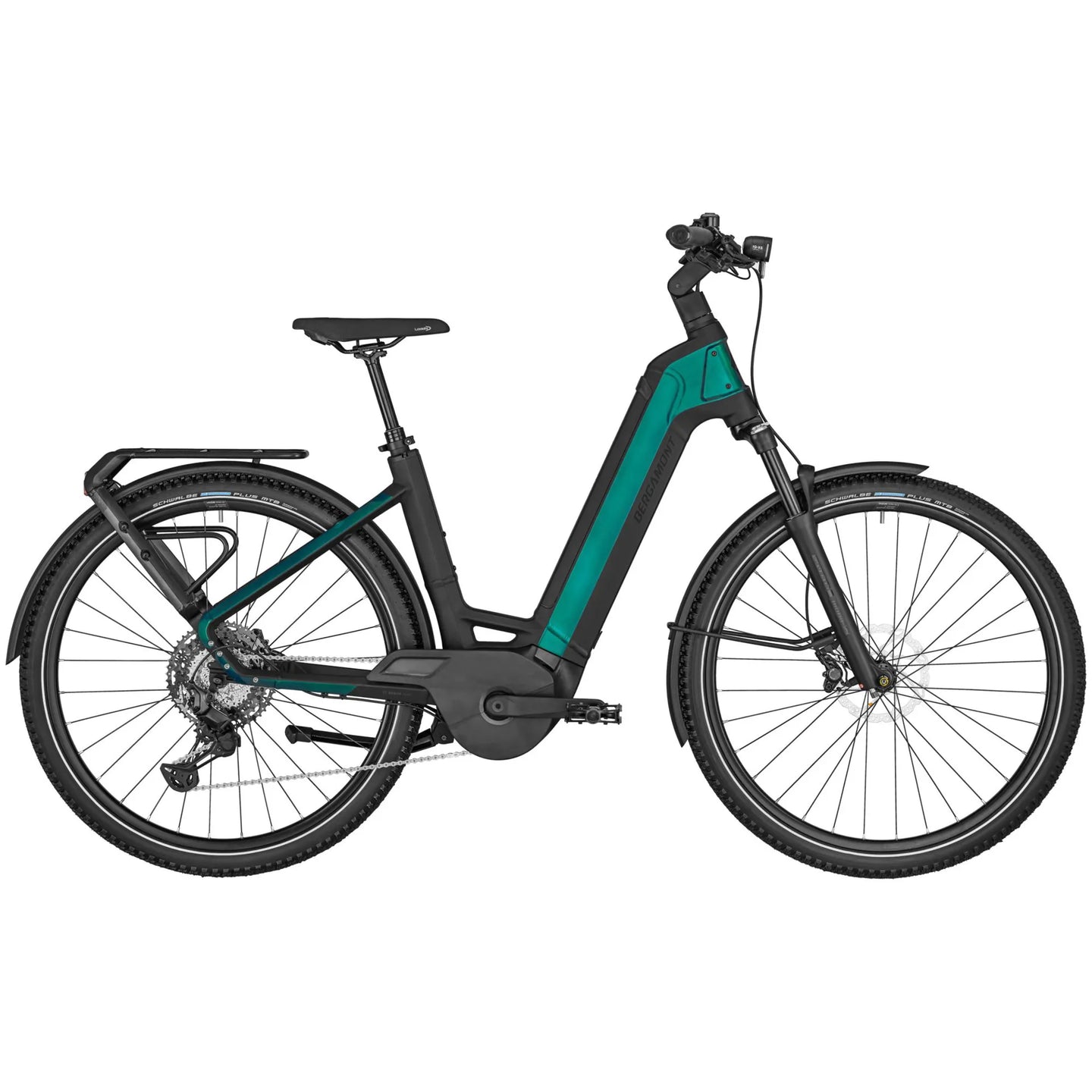 Pre-Owned 2025 Bergamont E-Ville SUV Elite Electric Bike In Black & Green Large Frame