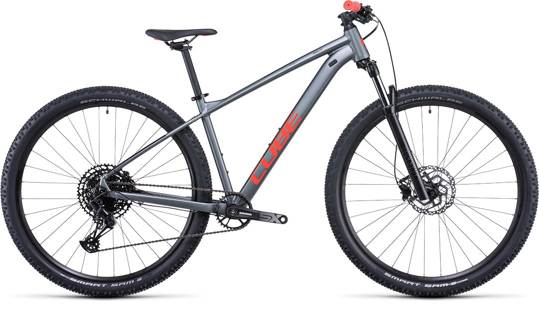 Cube Analog Mountain Bike in Flash Grey & Red