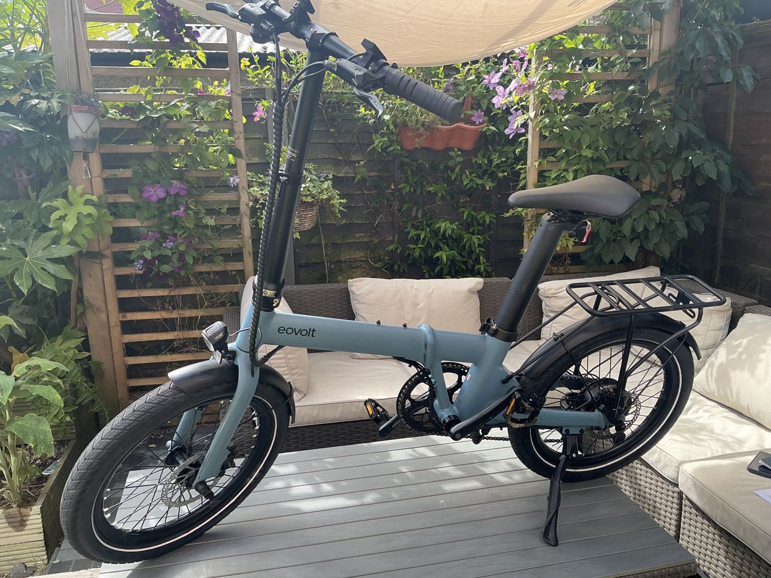 Pre-Owned Eovolt Afternoon 20 Origins V2 Electric Folding Bike in Ocean Blue