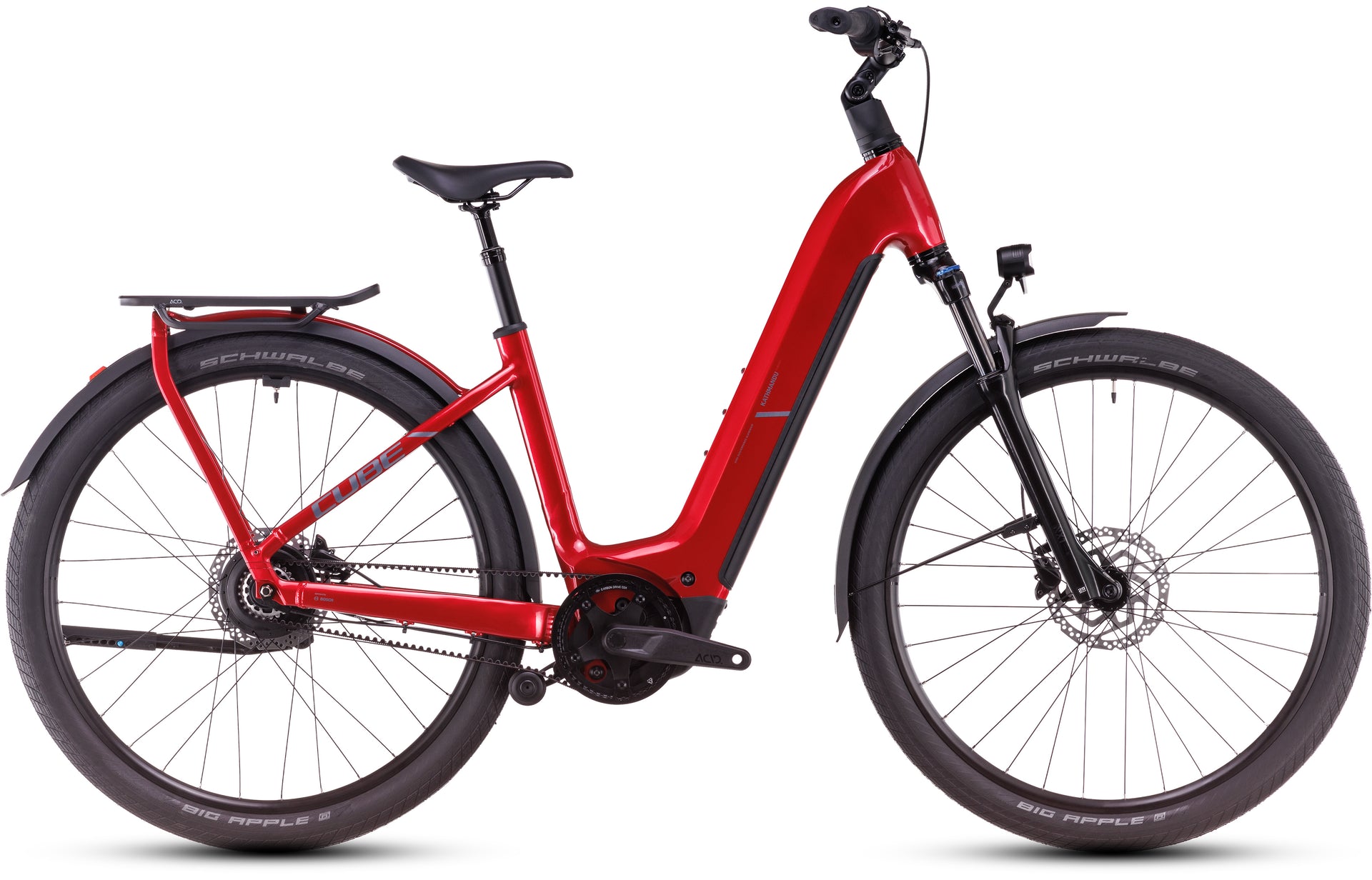 Cube Kathmandu Hybrid Comfort Pro Electric Bike – Easy Entry – Electric Red – Bosch CX – 625Wh – 2025