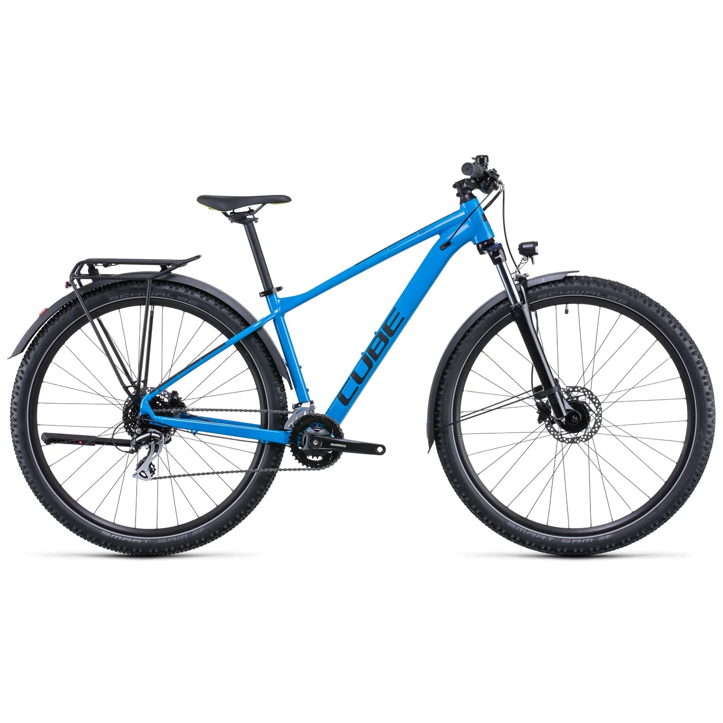 Cube Aim Race Allroad Mountain Bike in Blue & Green