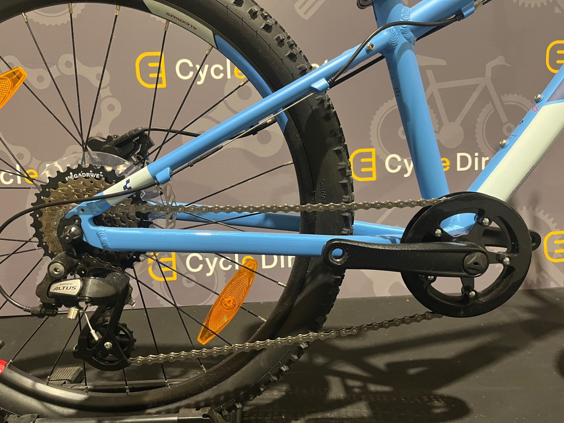 2022 Cube Acid 240 Disc Youth Hardtail Mountain Bike In Blue