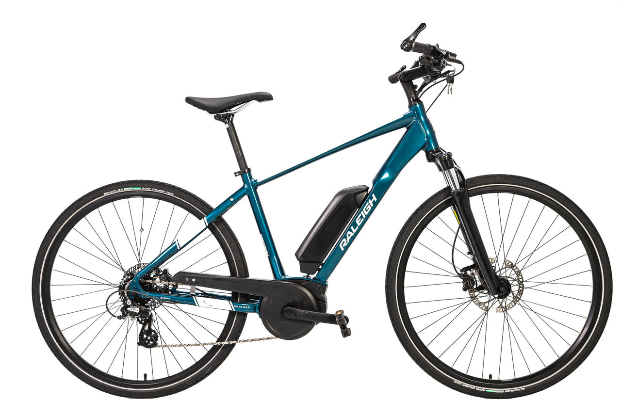 Pre-Owned 2022 Raleigh Felix Electric Bike In Blue Medium Frame