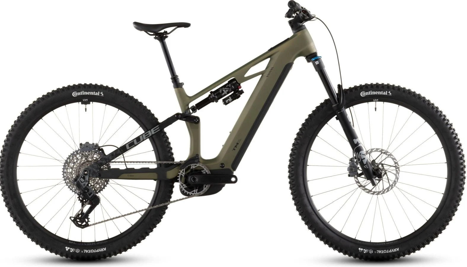 Ex-Display 2026 Cube Stereo Hybrid ONE44 HPC TM 800 Electric Full Suspension Mountain Bike In Reed Green & Matrix Large Frame