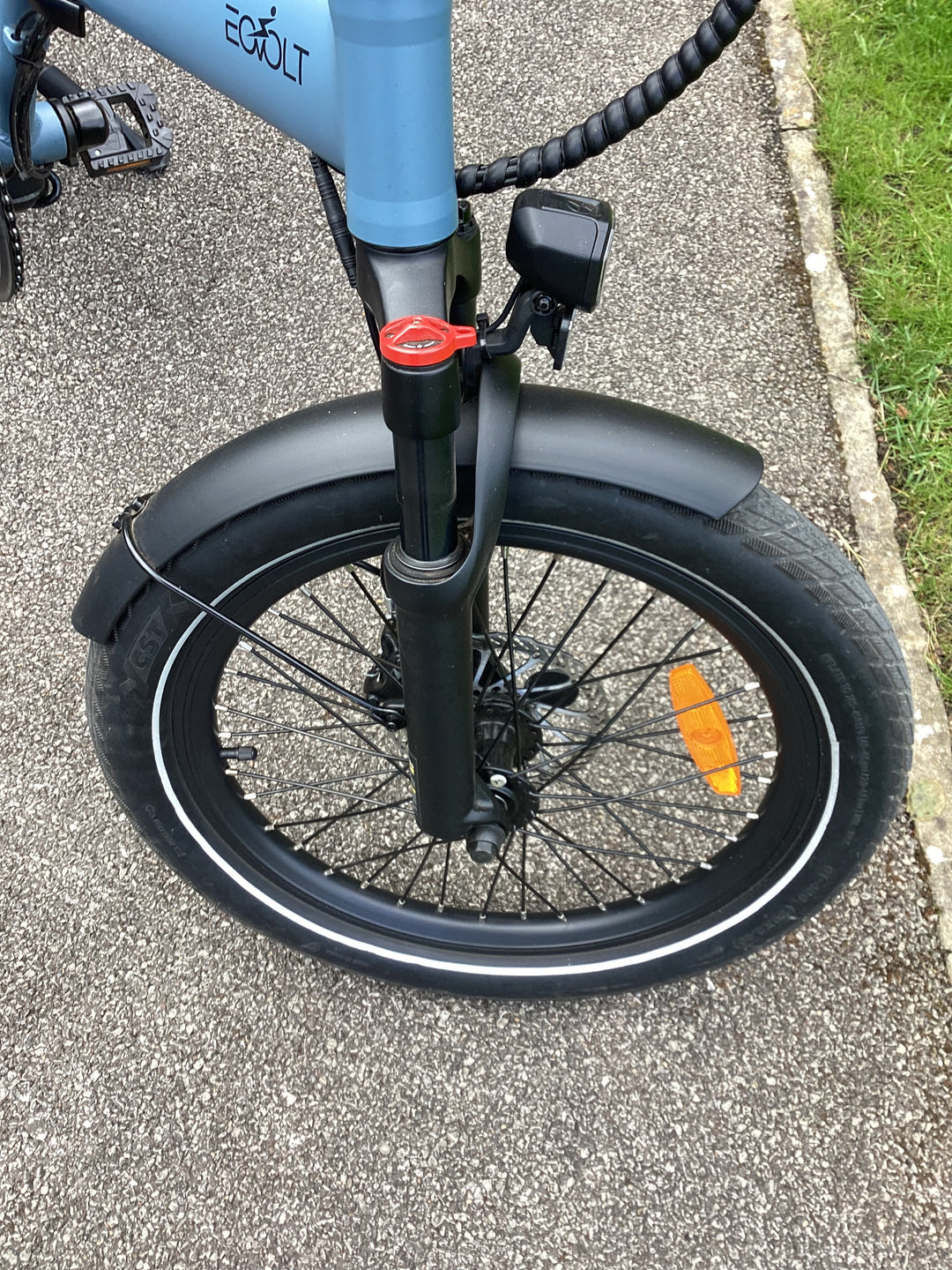 Pre-Owned 2022 Eovolt Afternoon 20 Electric Folding Bike In Blue
