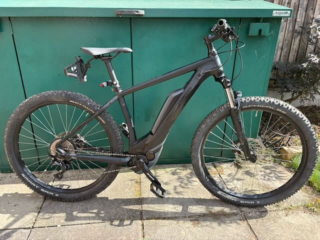 Pre-Owned 2019 Cube Reaction Pro 500 Electric Hardtail Mountain Bike Black Edition Medium Frame