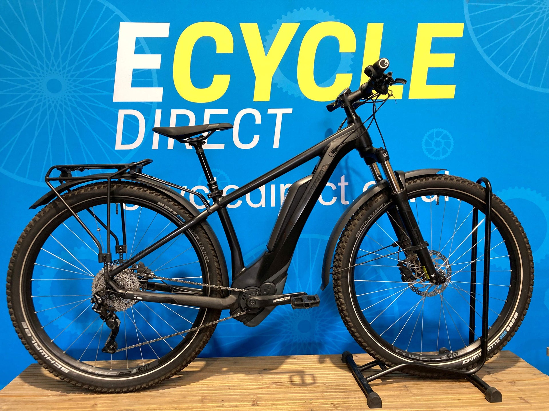 Pre-Owned 2019 Cube Reaction Pro 500 Electric Hardtail Mountain Bike Black Edition Medium Frame