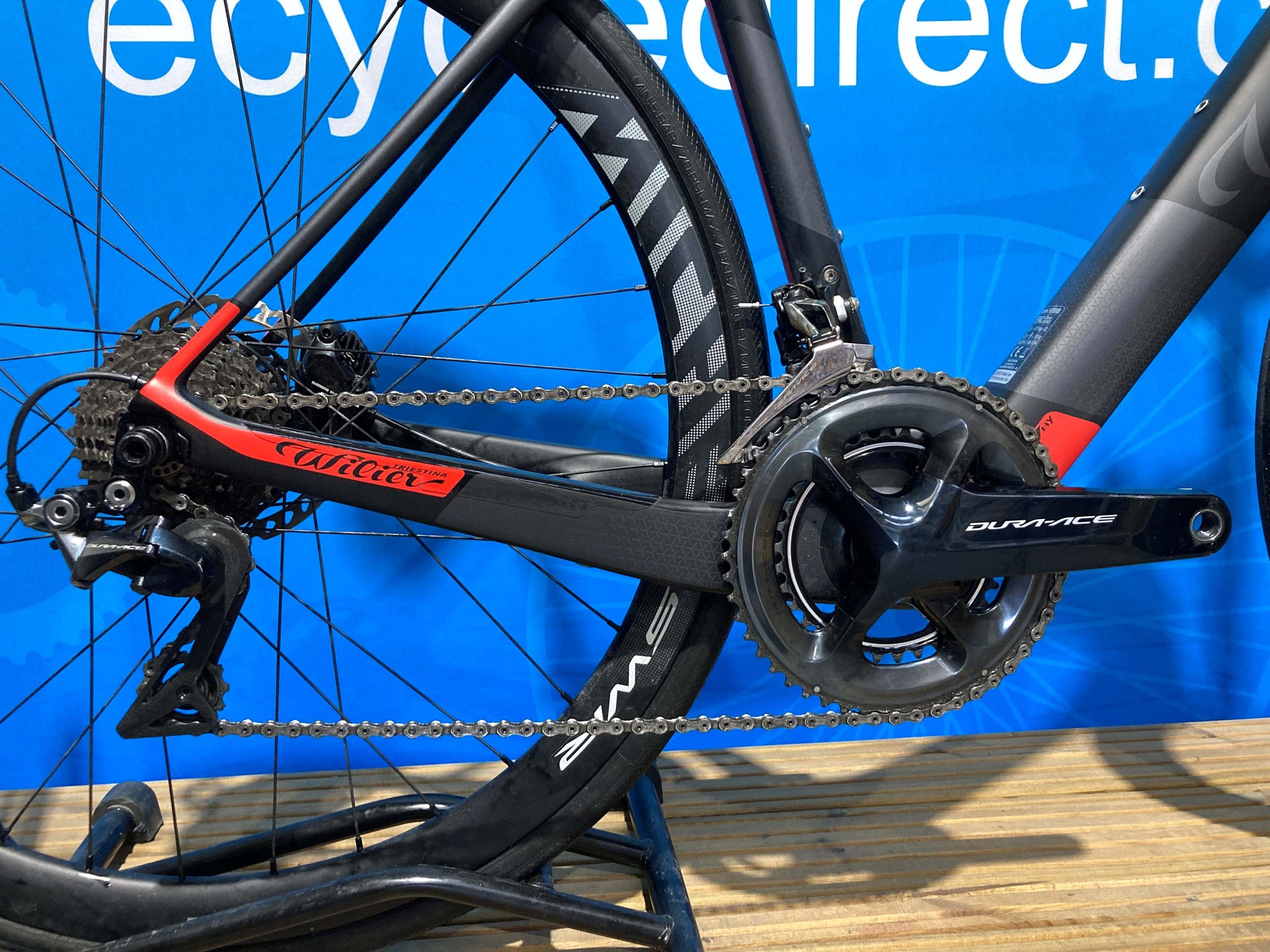 Pre-Owned 2020 Willier Cento 1 Hybrid Dura Ace Swr Electric Road Bike In Red & Silver Large Frame