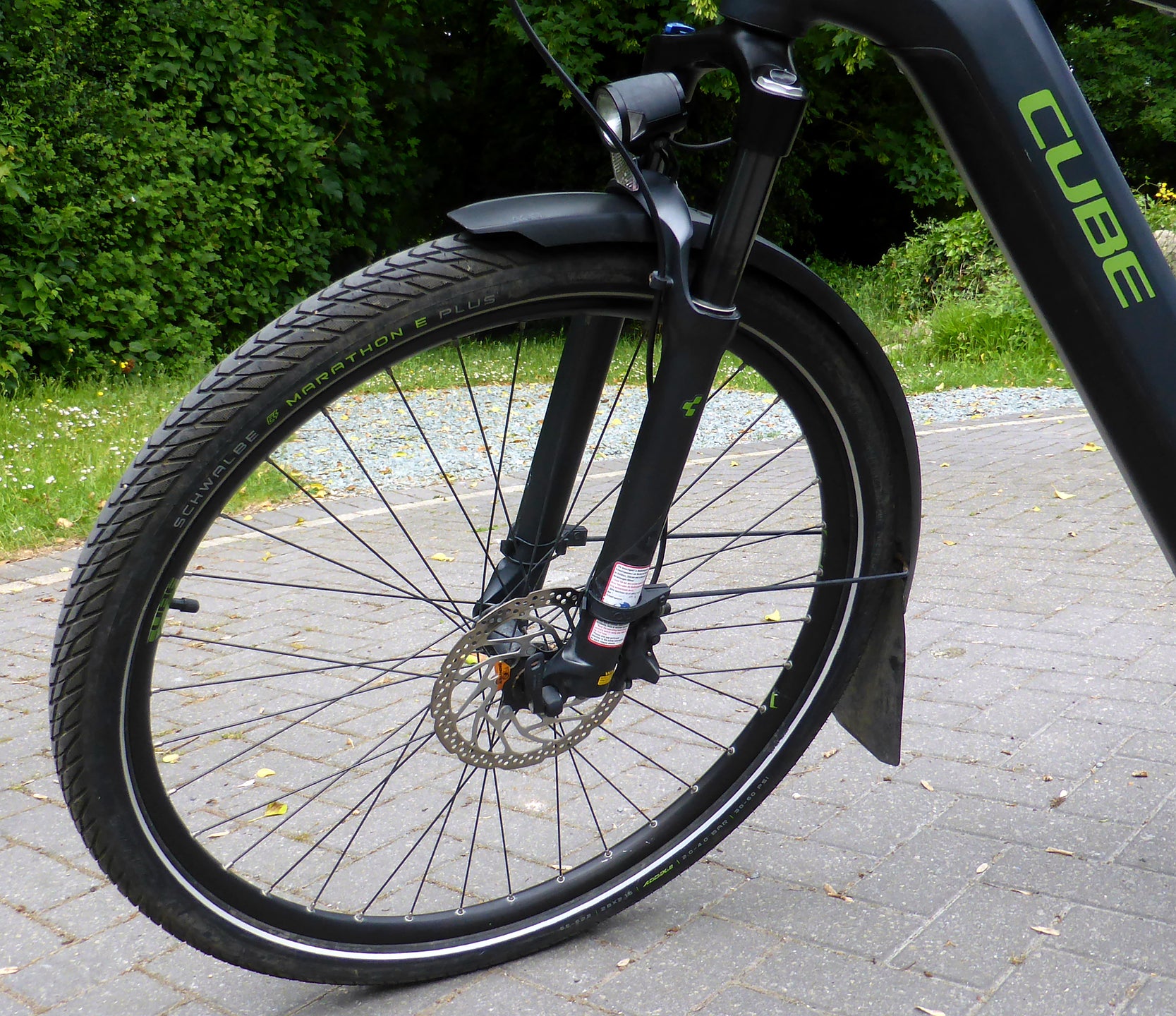 Pre-Owned 2021 Cube Touring Hybrid Exc 500 Electric Bike In Iridium & Green Crossbar Small 50cm Frame