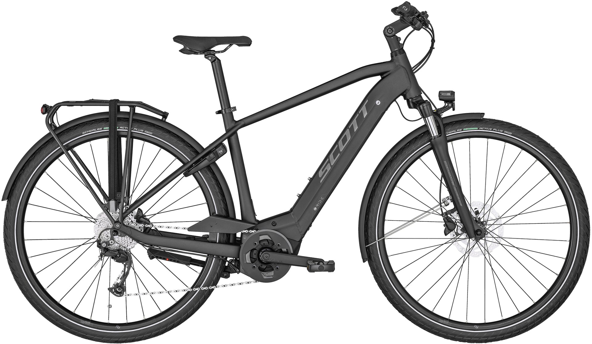 Pre-Owned 2023 Scott Sub Tour eRIDE 30 Electric Bike In Black Medium Frame