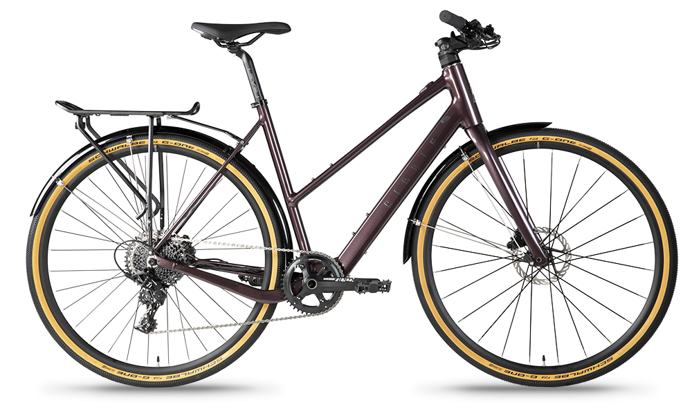 Pre-Owned 2021 Ribble Hybrid AL e Step Through Electric Bike In Deep Berry X-Small Frame