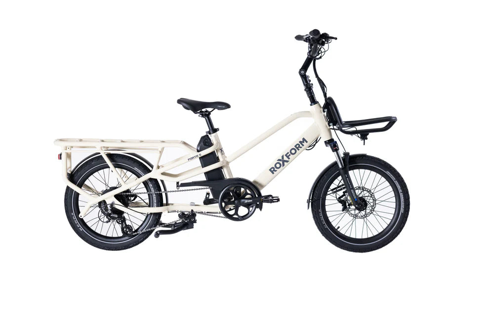 Brand New 2026 Roxform PORTO S Electric Cargo Bike In Orange Or Cream