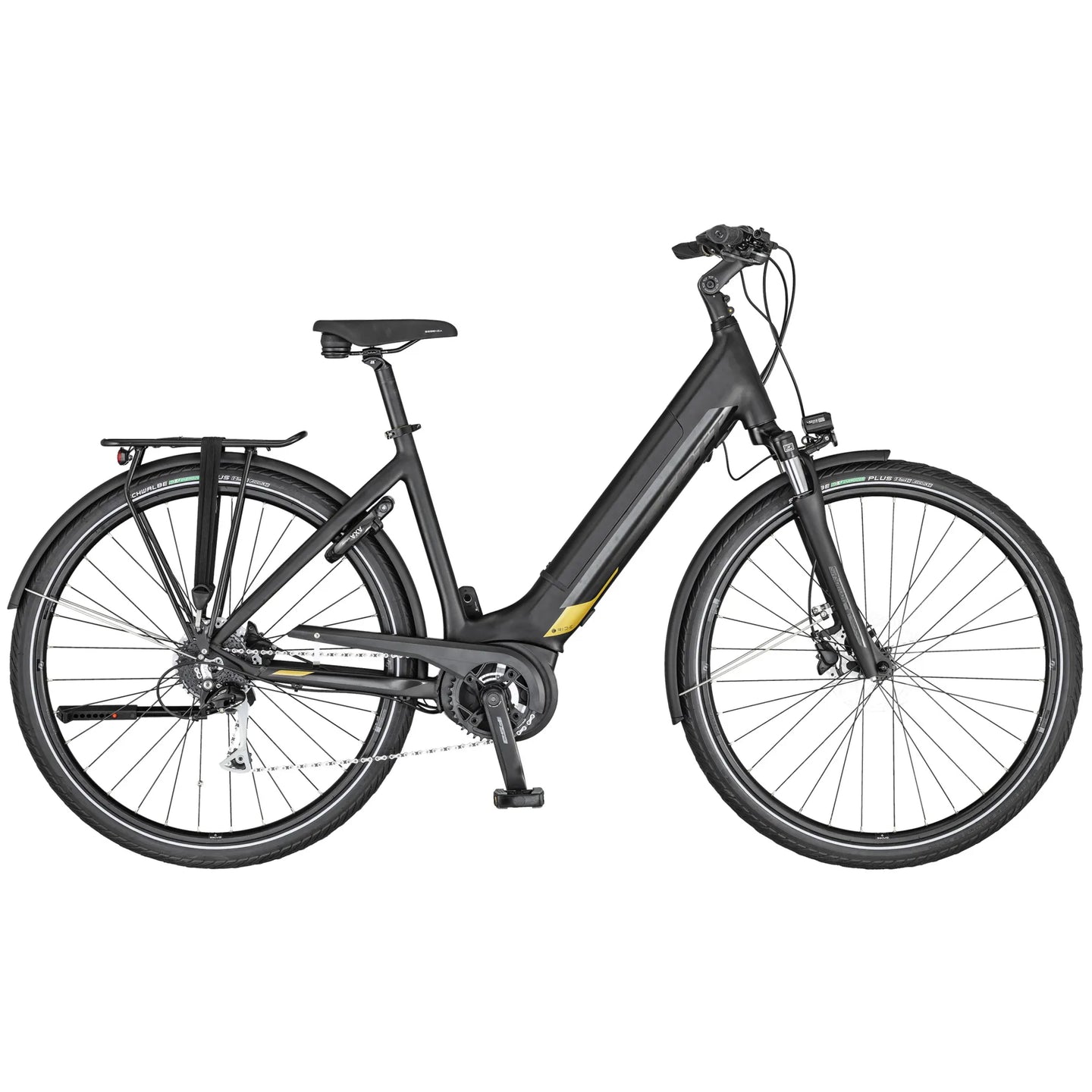 Pre-Owned 2020 Scott Sub Tour eRIDE 10 Electric Bike In Black Medium Frame