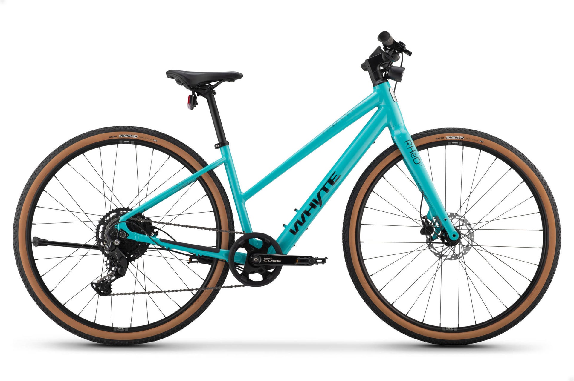 Pre-Owned Whyte RHeO 2 ST V1 Electric Bike Trapeze Frame In Gloss Turquoise X-Small 38cm Frame
