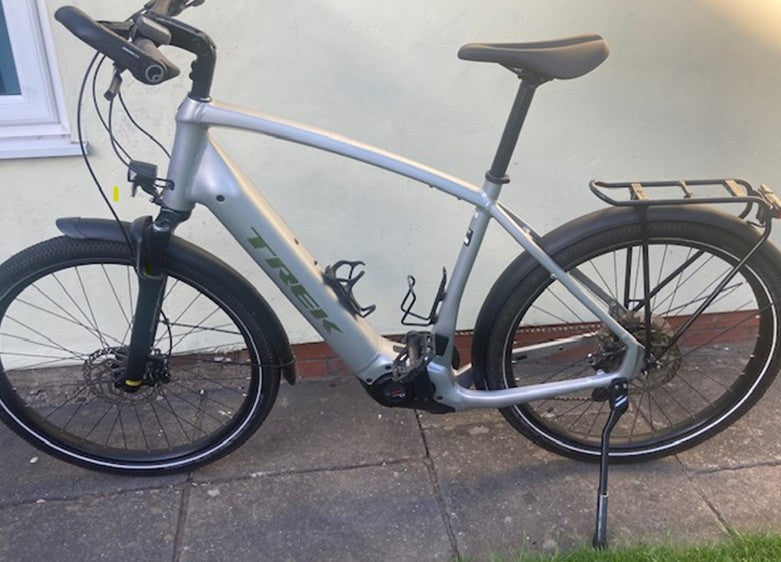 Pre-Owned 2022 Trek Allant+ 7 Electric Bike In Matte Quicksilver X-Large Frame