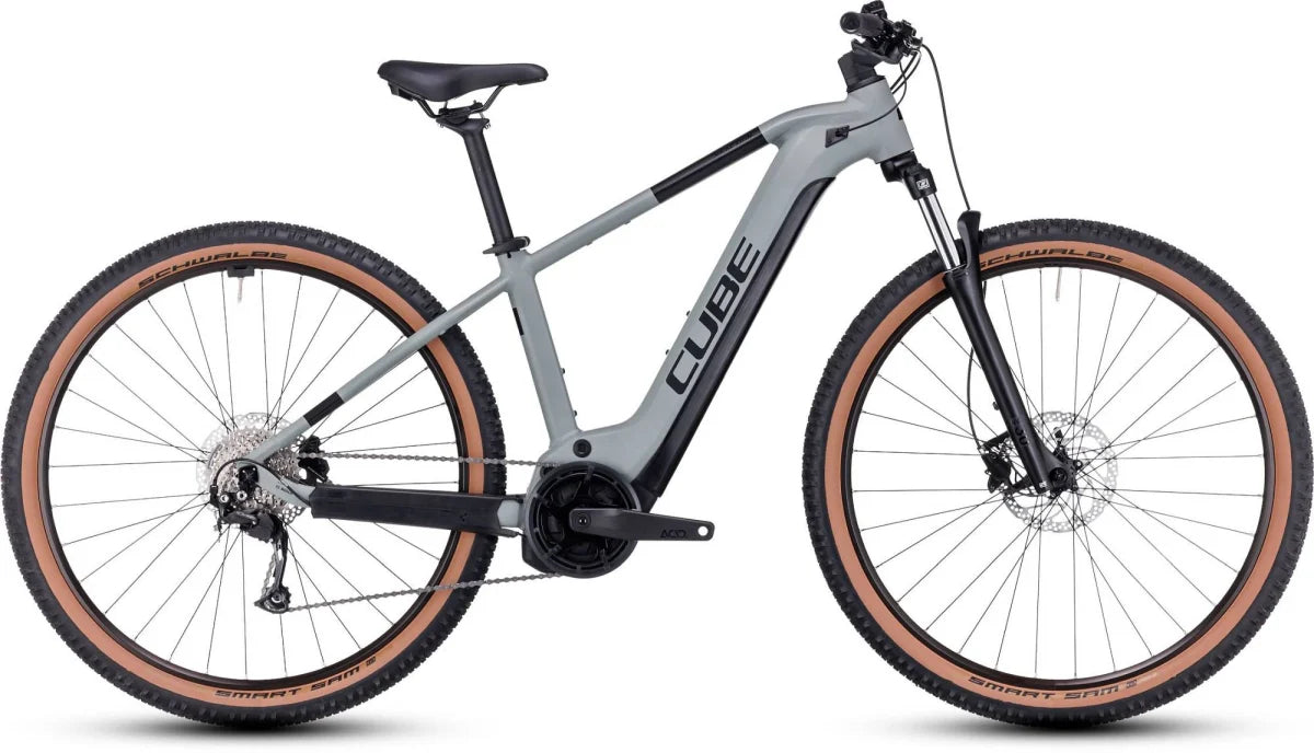 Pre-Owned 2023 Cube Reaction Hybrid Performance 625 Electric Hardtail Mountain Bike In Swamp Grey Medium 18 Inch Frame