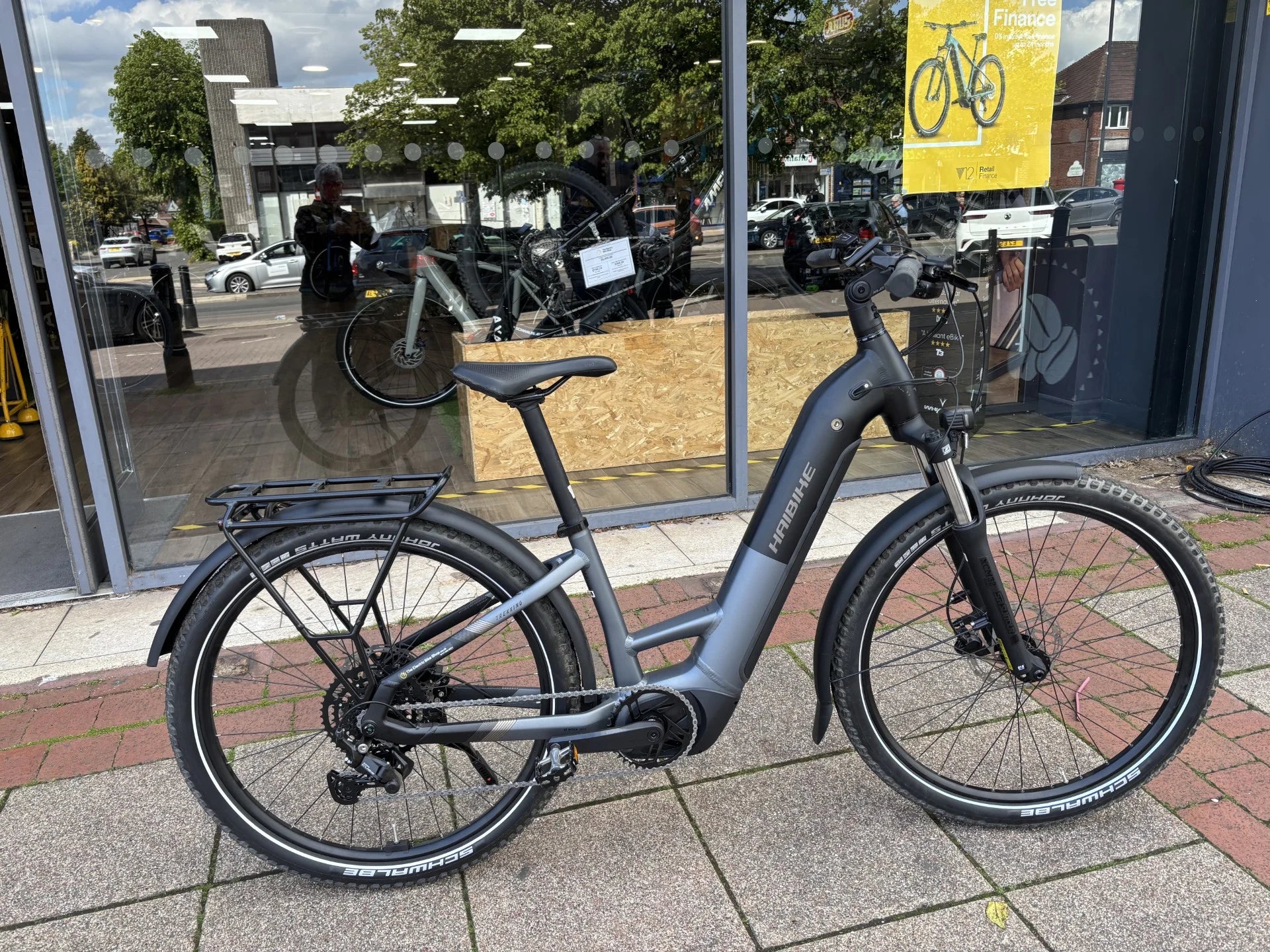 Almost Perfect 2026 Haibike Trekking 3 Low Electric Bike In Matt Dark Silver Stardust Matt Small 38cm Frame